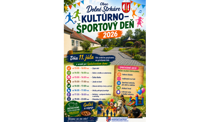 Pozvánka - Kultúrno -športový deň 