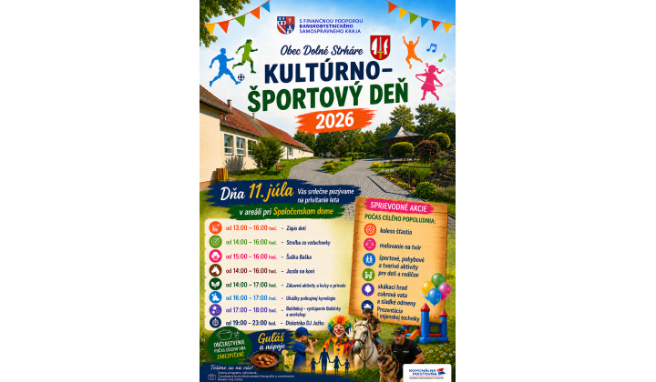 Pozvánka - Kultúrno -športový deň