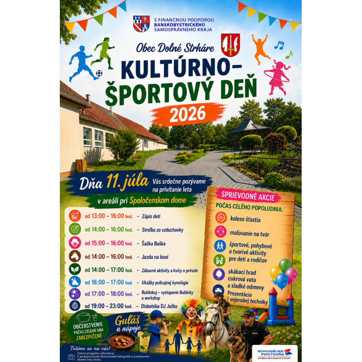 Pozvánka - Kultúrno -športový deň